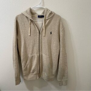 Polo by Ralph Lauren Beige Zip-Up Hoodie